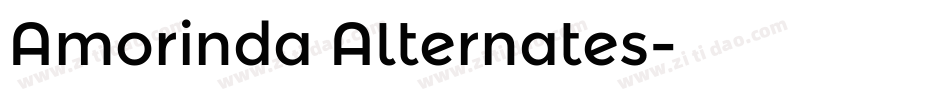 Amorinda Alternates字体转换